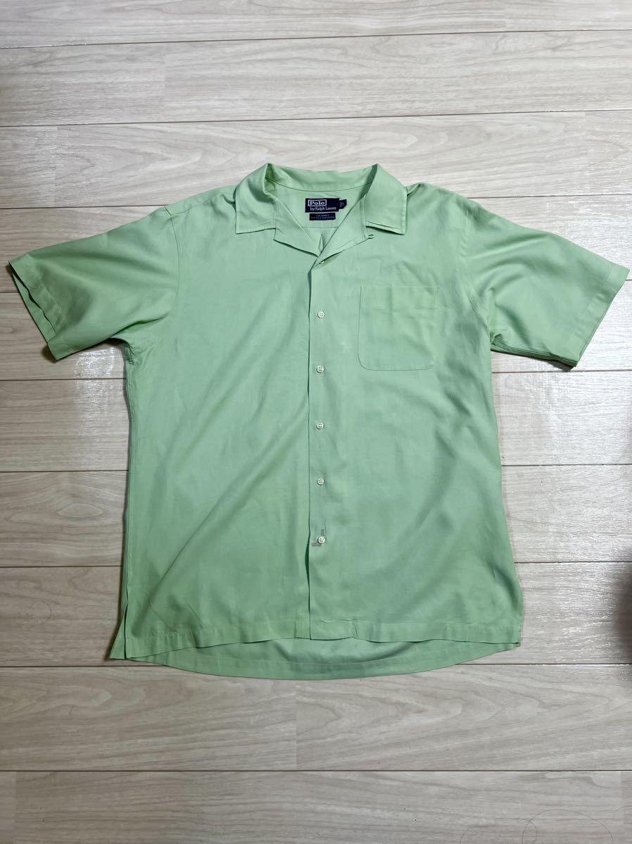 激レア スペシャル 90's Polo Ralph Lauren 完全無地 オープンカラー