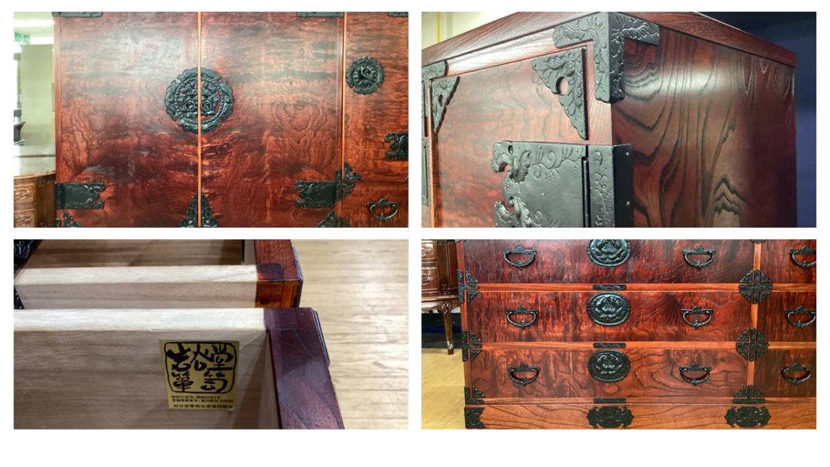 H4 beautiful goods rock .. chest of drawers un- . person .. chest lacquer /... coating zelkova /keyaki material .. furniture / costume chest of drawers / adjustment chest of drawers 