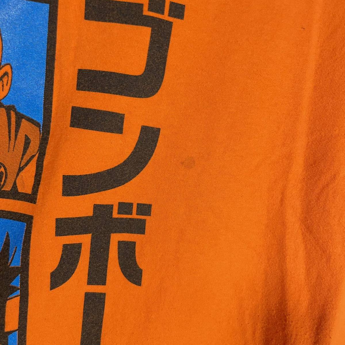 US古着 ドラゴンボールZ Tシャツ プリント オレンジ アニメ マンガ e820_画像3