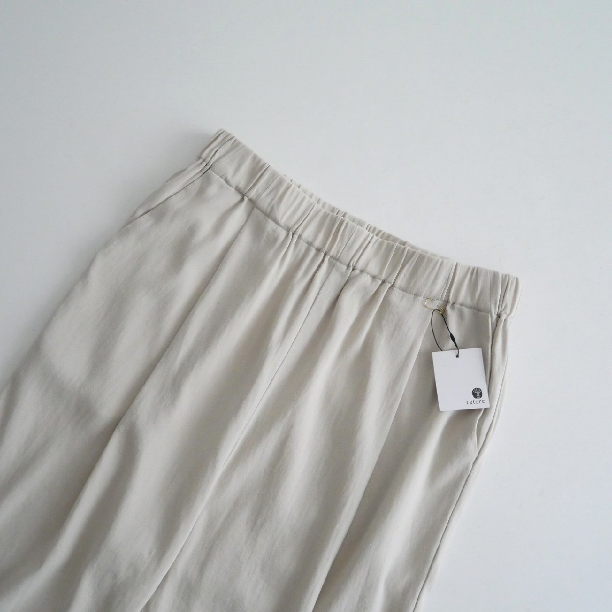 【ご予約品】 エヴァムエヴァ eva evam / 2023 / 2307-1549 / E231T160 / 1 タックパンツ pants tuck cotton Sサイズ