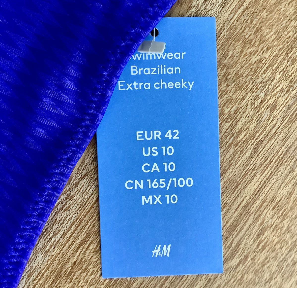  включая доставку *H&M низ купальный костюм серебряный цвет waka глянец синий EUR42US10. размер 36cm