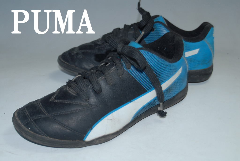 ◆ DSC2689 ◆ Удивительно 1000 иен -накапливо распродано ◆ Puma/Adrano/22㎝/Blue/Low/Black/Blue Отличное присутствие на улице