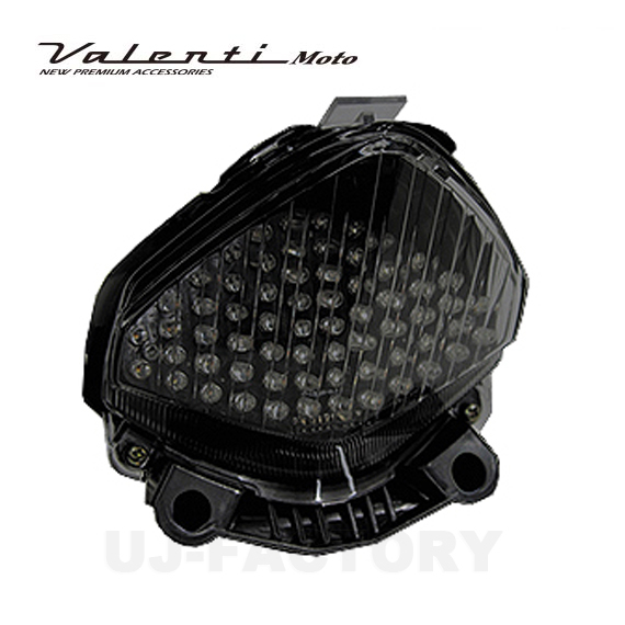 Valenti Moto LEDテールランプ HONDA CBR400R 2013～2015 ライトスモーク／クローム カプラーオン 1年保証 (MTH-1340R-SC)
