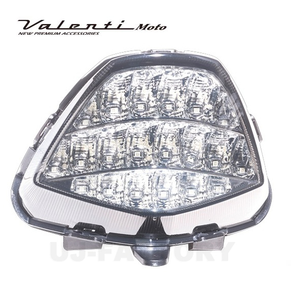 Valenti Moto LEDテールランプ HONDA CBR125R 2011~2017 クリア/クローム カプラーオン 1年保証 (MTH-1125R-CC)