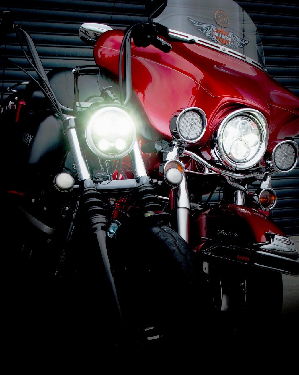 Valenti Moto LEDテールランプ HARLEY DAVIDSON ハーレー ダビッドソン スポーツスター SPORTSTAR レッドレンズ/クローム (MTHD-01-RC)_画像2