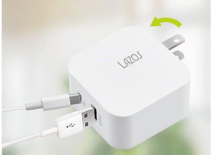 AC充電器 2ポート AC-USB充電器 C＋Aポート 20W Lazos L-AC-CA20/0699ｘ１台/送料無料メール便 箱開封_画像4