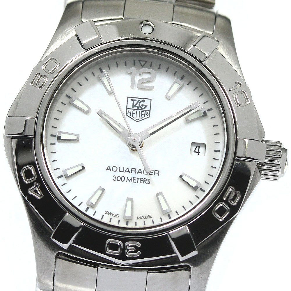 タグホイヤー TAG HEUER WAF1414 アクアレーサー デイト クォーツ レディース 良品 保証書付き_764860_画像1