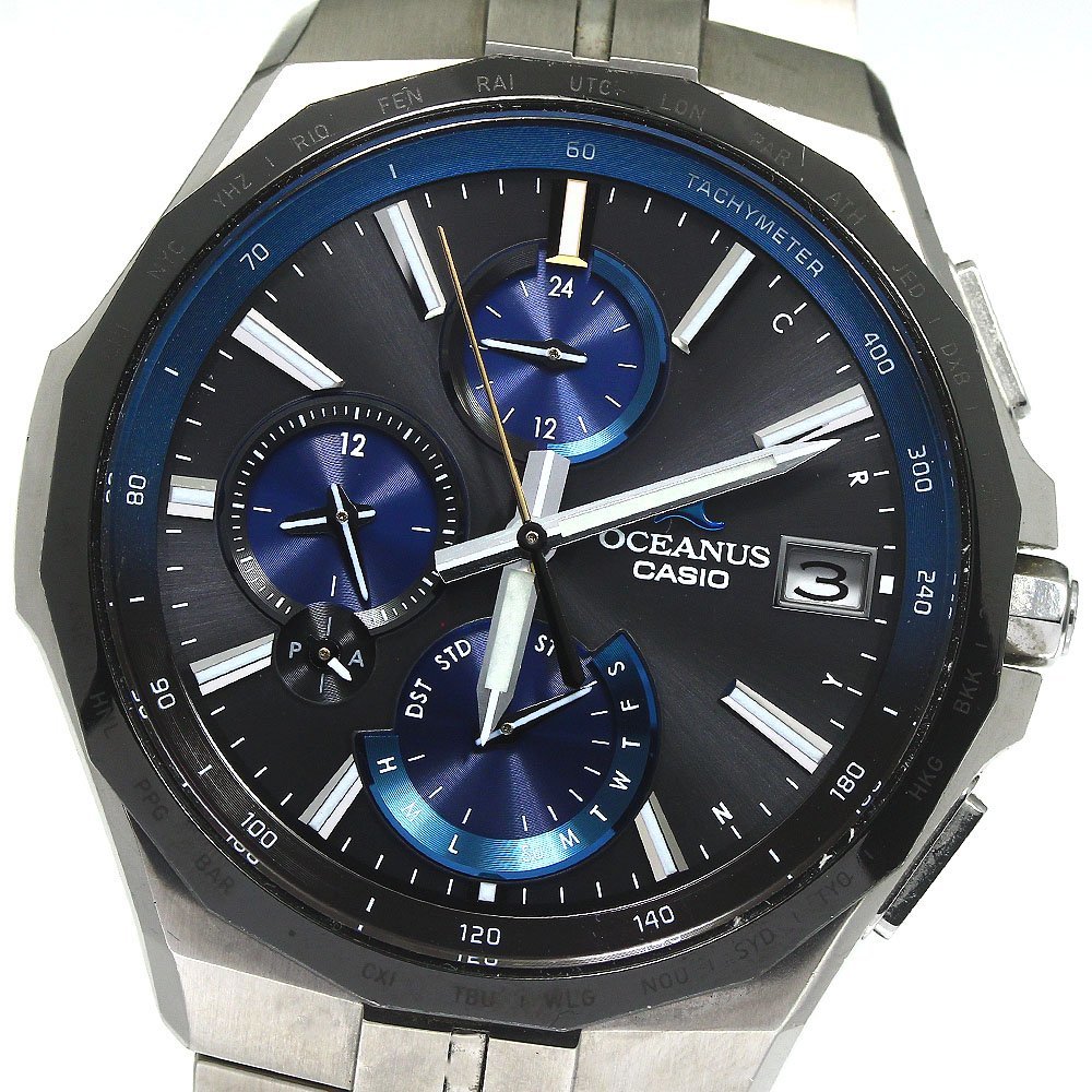  Casio CASIO OCW-S5000E-1AJR Oceanus man ta solar radio wave men's inside box * written guarantee attaching ._766458