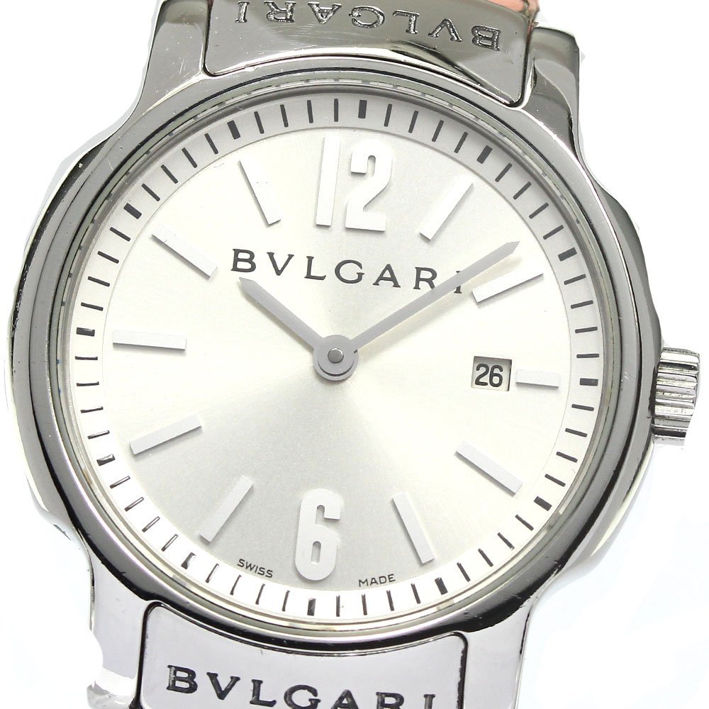 ブルガリ BVLGARI ST29S ソロテンポ デイト クォーツ レディース _761105