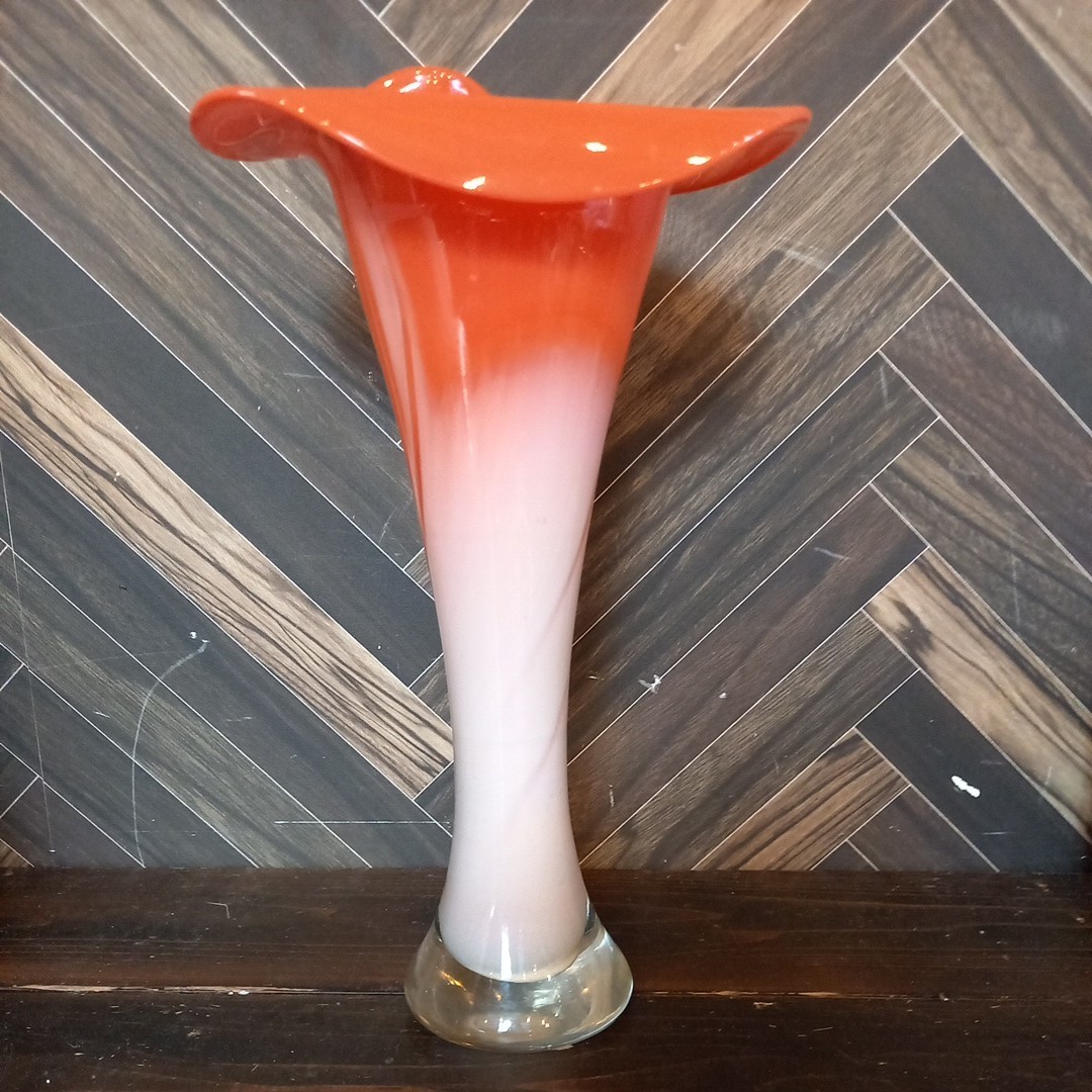 F1711　花器 花瓶 フラワーベース 英国アンティーク インテリア　サイズ 80札幌_画像1