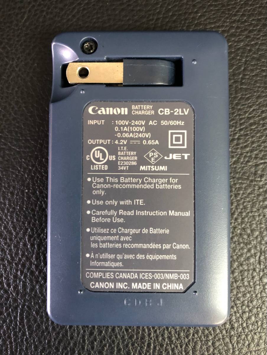 カメラ バッテリーチャージャー Canon キャノン CB-2LT 電池 デジカメ 230718-175の画像6