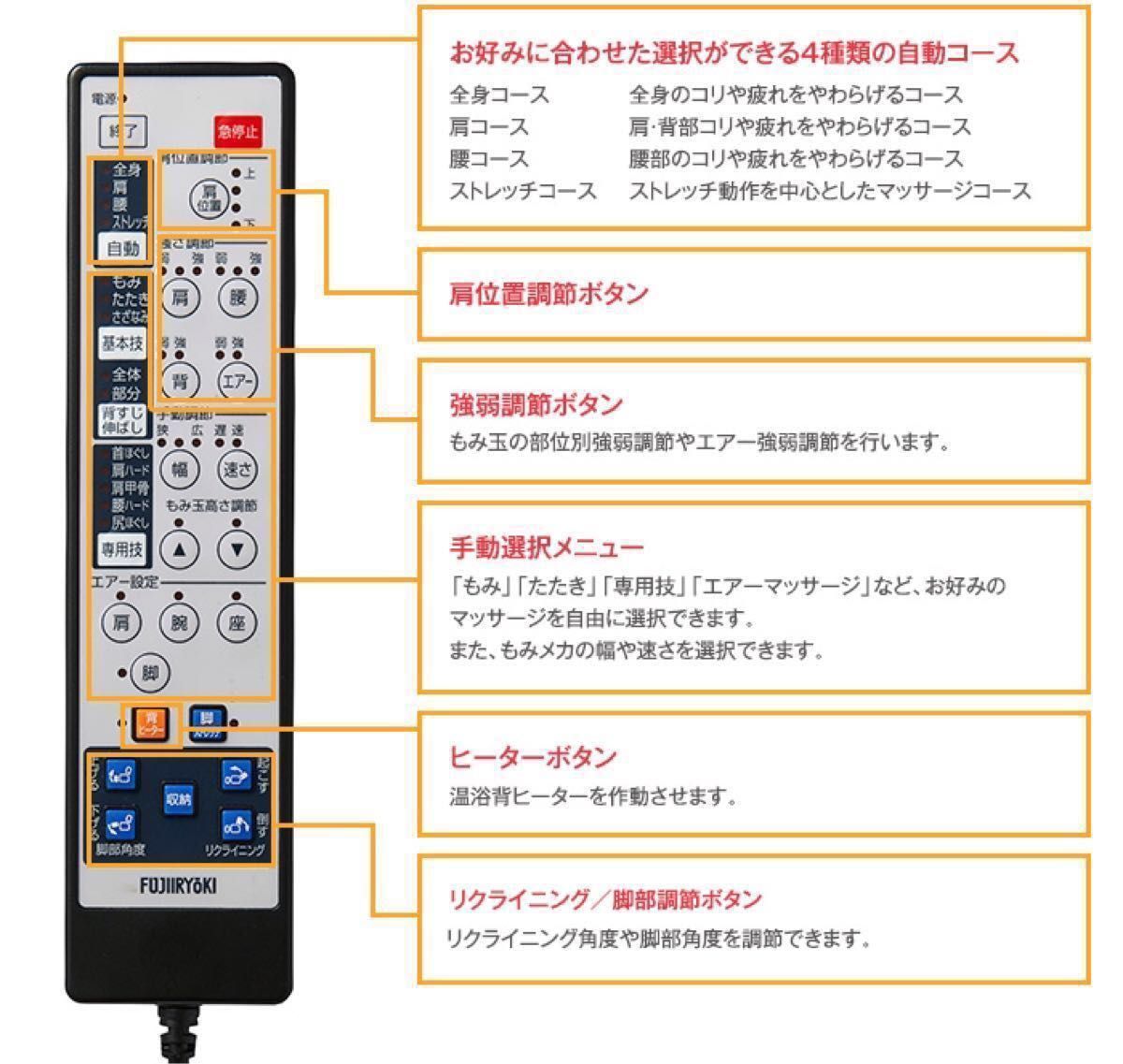 【フジ医療器】FUJIIRYOKI 電気家庭用マッサージチェア JTR-160 送料無料