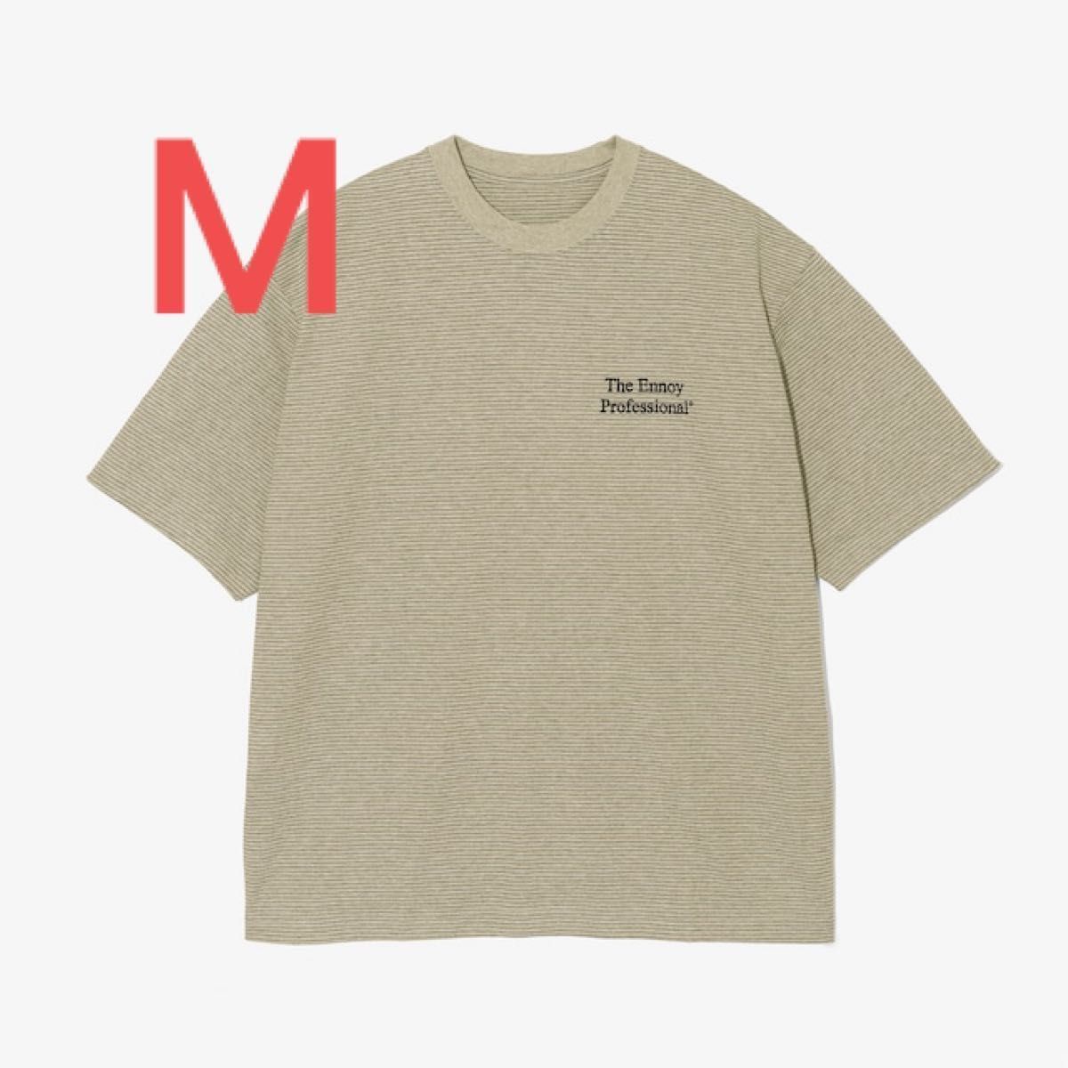 エンノイ ennoy ボーダー Tシャツ ベージュ M サイズ｜PayPayフリマ