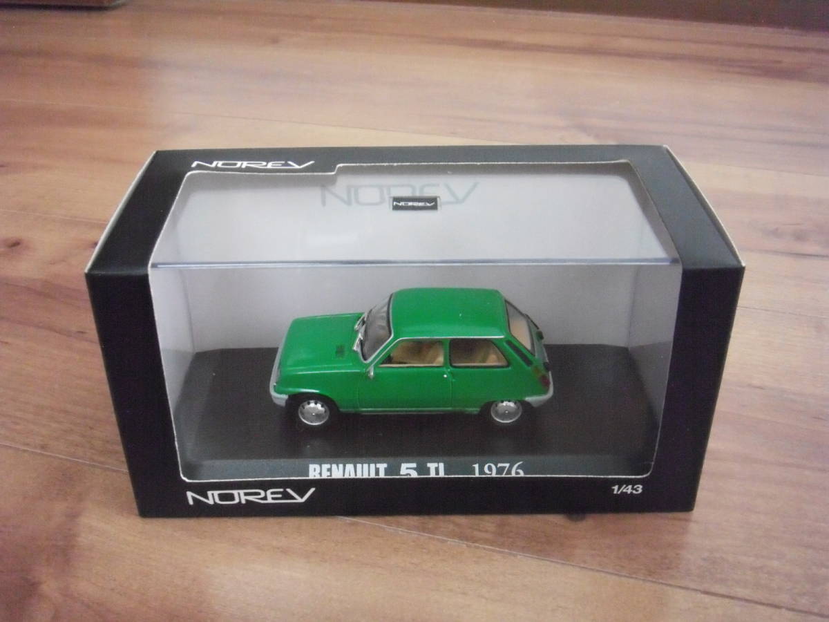 ノレブ　ルノー　5　TL　ミニカー　グリーン　緑　1976　NOREV　RENAULT　1/43_画像1