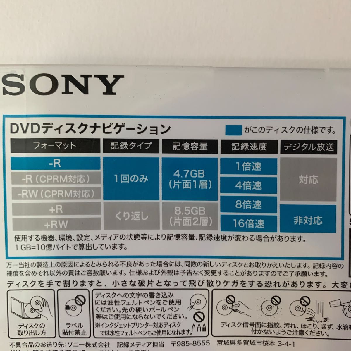 データ用DVD-R 16倍速 5枚 5DMR47KLPS