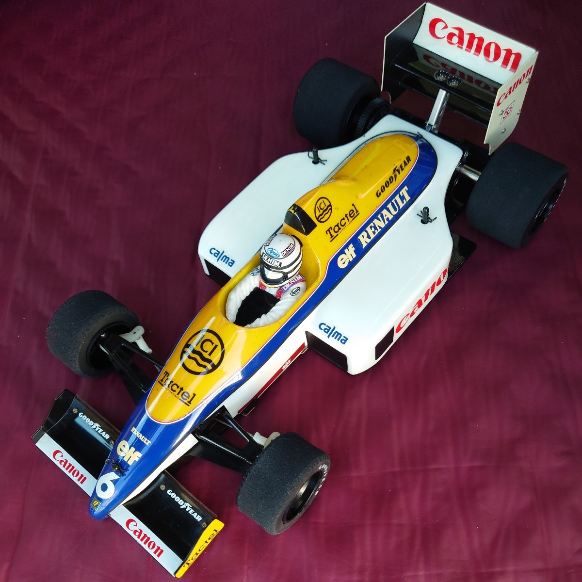 蔵出し未走行 タミヤ 1/10  整備及びディテールUp済 Williams FW-11B HONDA ウィリアムズFW-11Bホンダ No.58069 ハイキャップダンパー の画像1