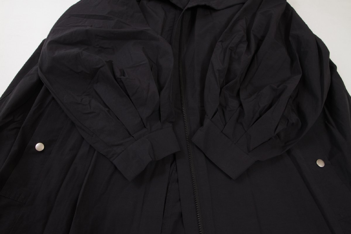 RIM.ARK* rim arc beautiful goods volume sleeve long coat nylon, cotton coat size F