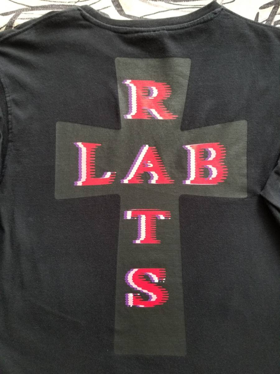 80s ビンテージ 復刻 オールドサーフ LIFE'S A BEACH LAB ライフズアビーチ RATS T-SHIRTS バック プリント ロンT ロングスリーブ Tシャツの画像10