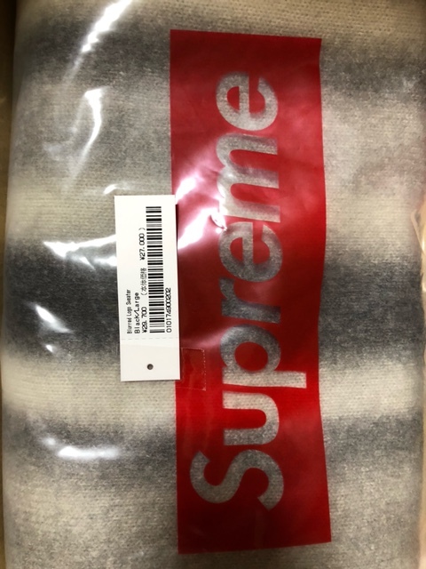 supreme Blurred Logo Sweater red Sサイズ