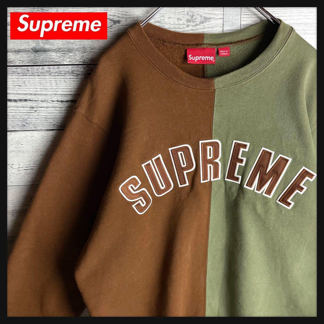 人気定番 Supreme - シュプリーム☆センタービッグロゴ入りスウェット