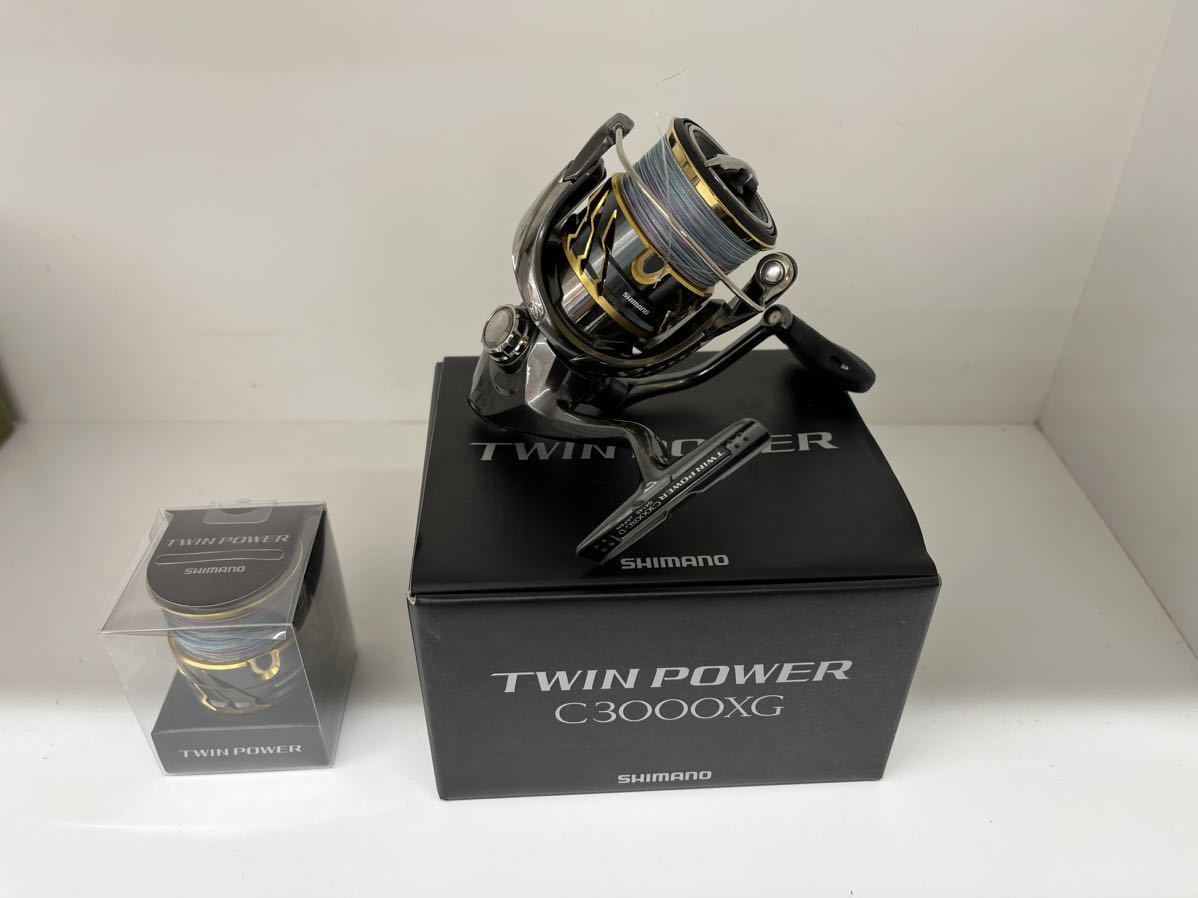 シマノ 20ツインパワーC3000XG(美品・純正替えスプール付き)(シマノ