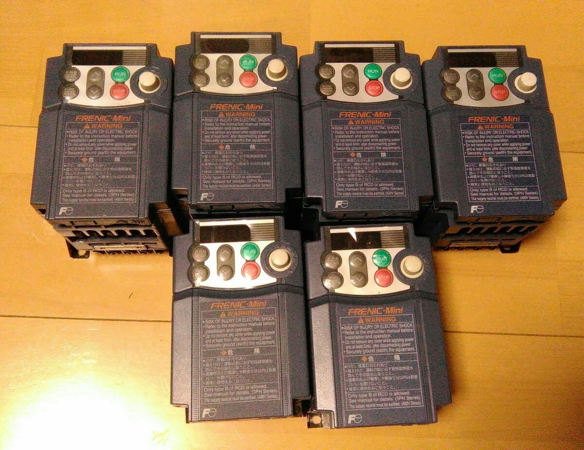 富士電機 Fuji Electric 6個セット中古 FRN0.4C1S-2J他(電子部品