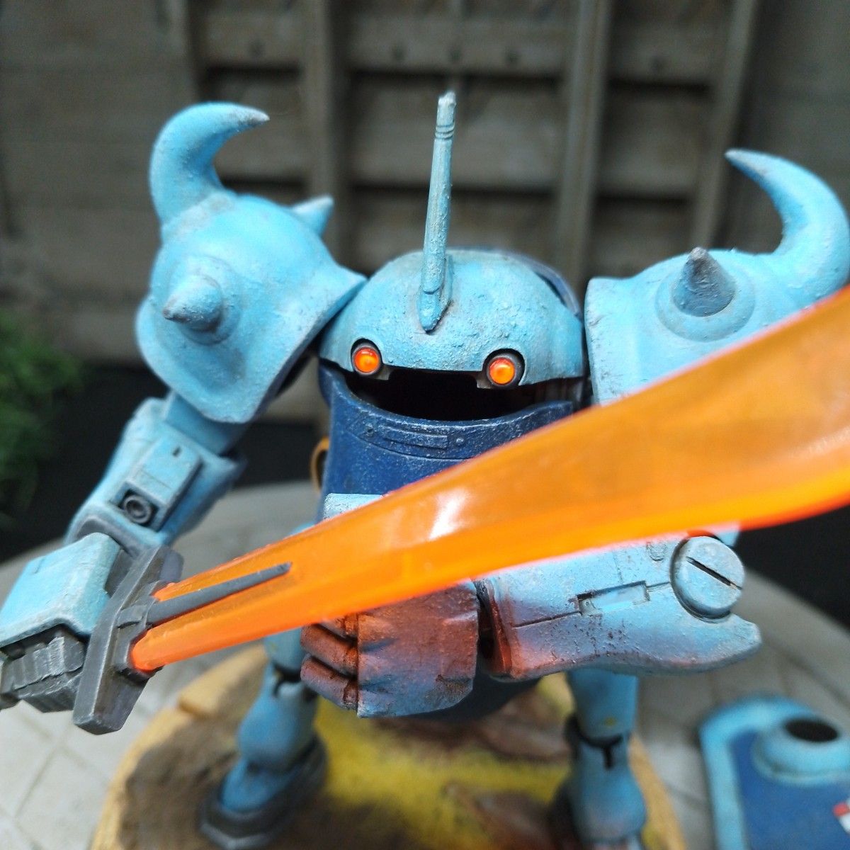 メカトロウィーゴ改造 ジオン軍MS-07グフ ラル隊長機 塗装汚し メカトロウィーゴ改造 ジオン軍MS-07グフ ラル隊長機 塗装汚し