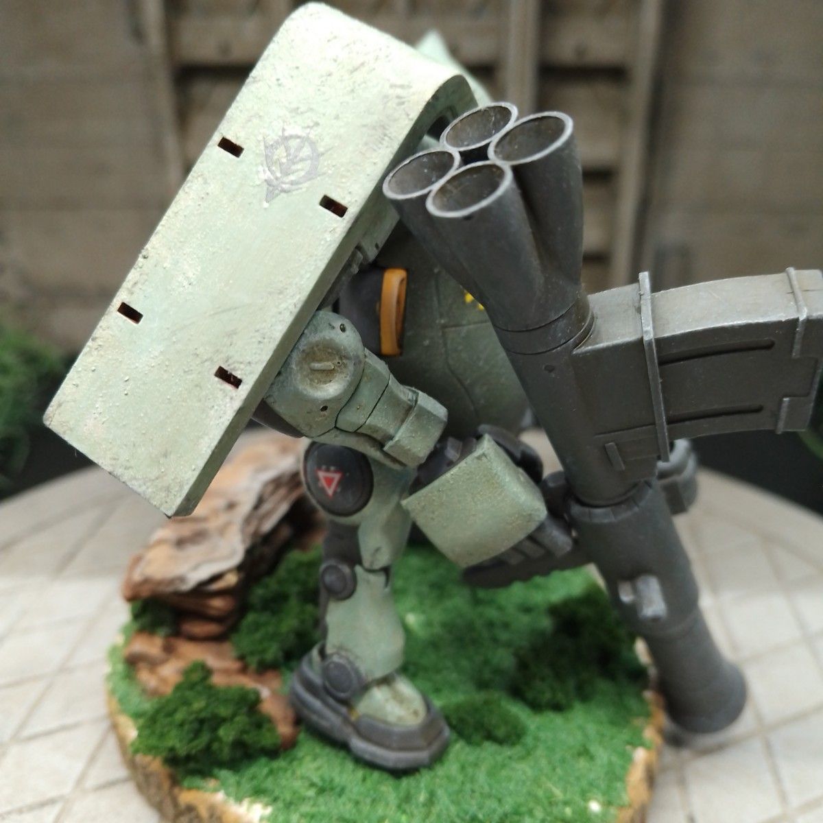 メカトロウィーゴ改造 ジオン軍MS-06ザク重装備J型 塗装汚し