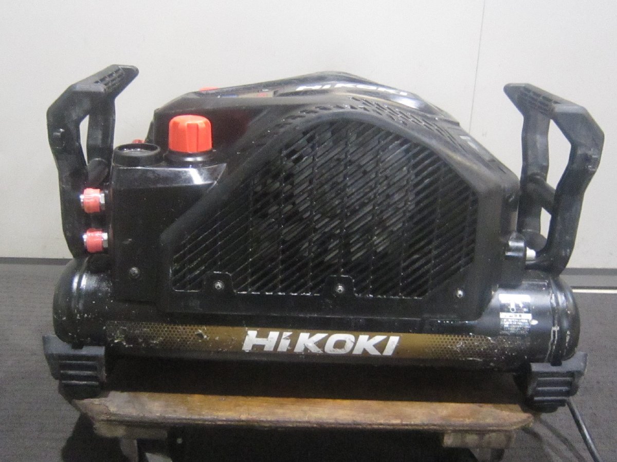 【中古品】HIKOKI ハイコーキ 釘打機用 高圧 エアコンプレッサ EC1445H3 改 (CS) エアーコンプレッサー コンプレッサ 動作品_画像2