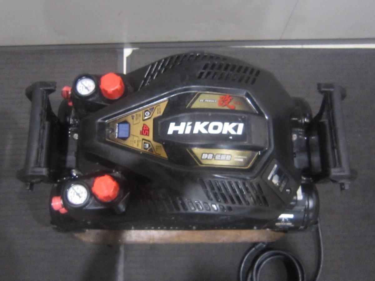 【中古品】HIKOKI ハイコーキ 釘打機用 高圧 エアコンプレッサ EC1445H3 改 (CS) エアーコンプレッサー コンプレッサ 動作品_画像8