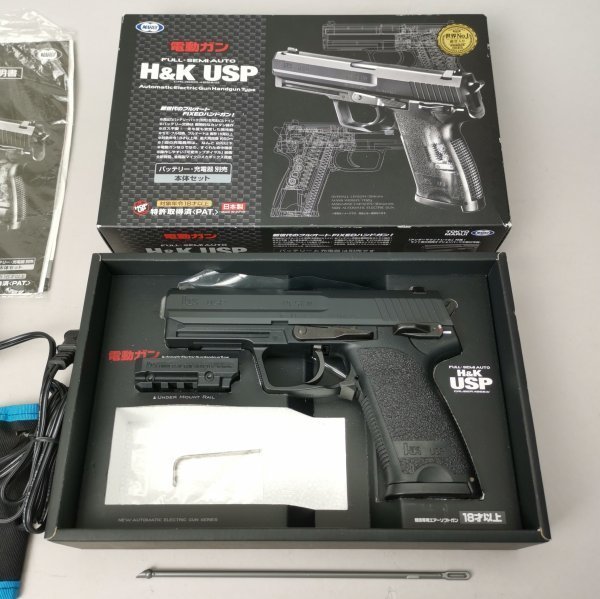 【 東京マルイ H&K USP 電動 ハンド ガン 充電器 】TOKYO MARUI EAGLE Racing AC Li-Po エアー ソフト フル オート バッテリー 箱 説明書_画像3