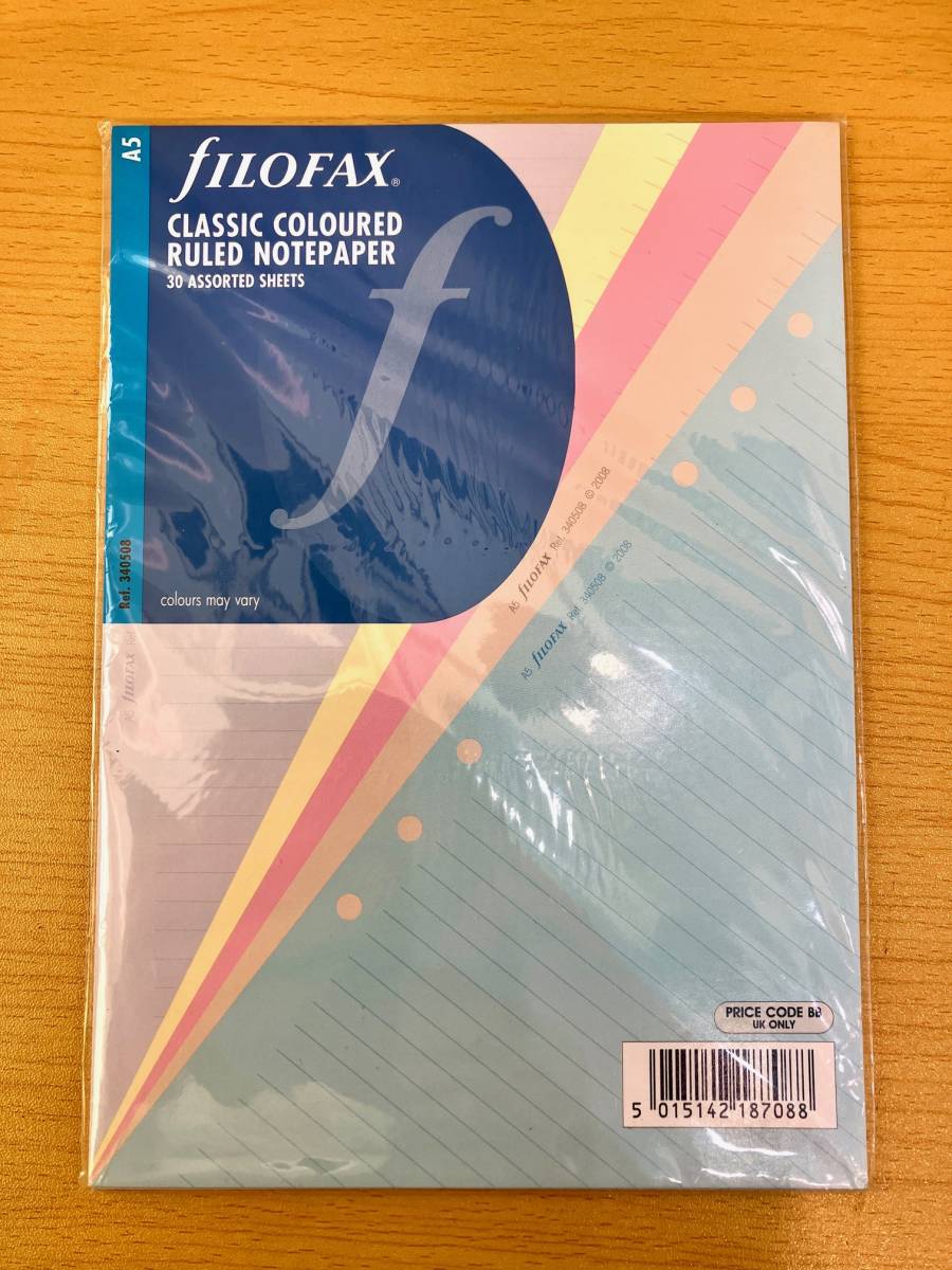 FILOFAX システム手帳 リフィル A5サイズ クラシックカラーアソート 6