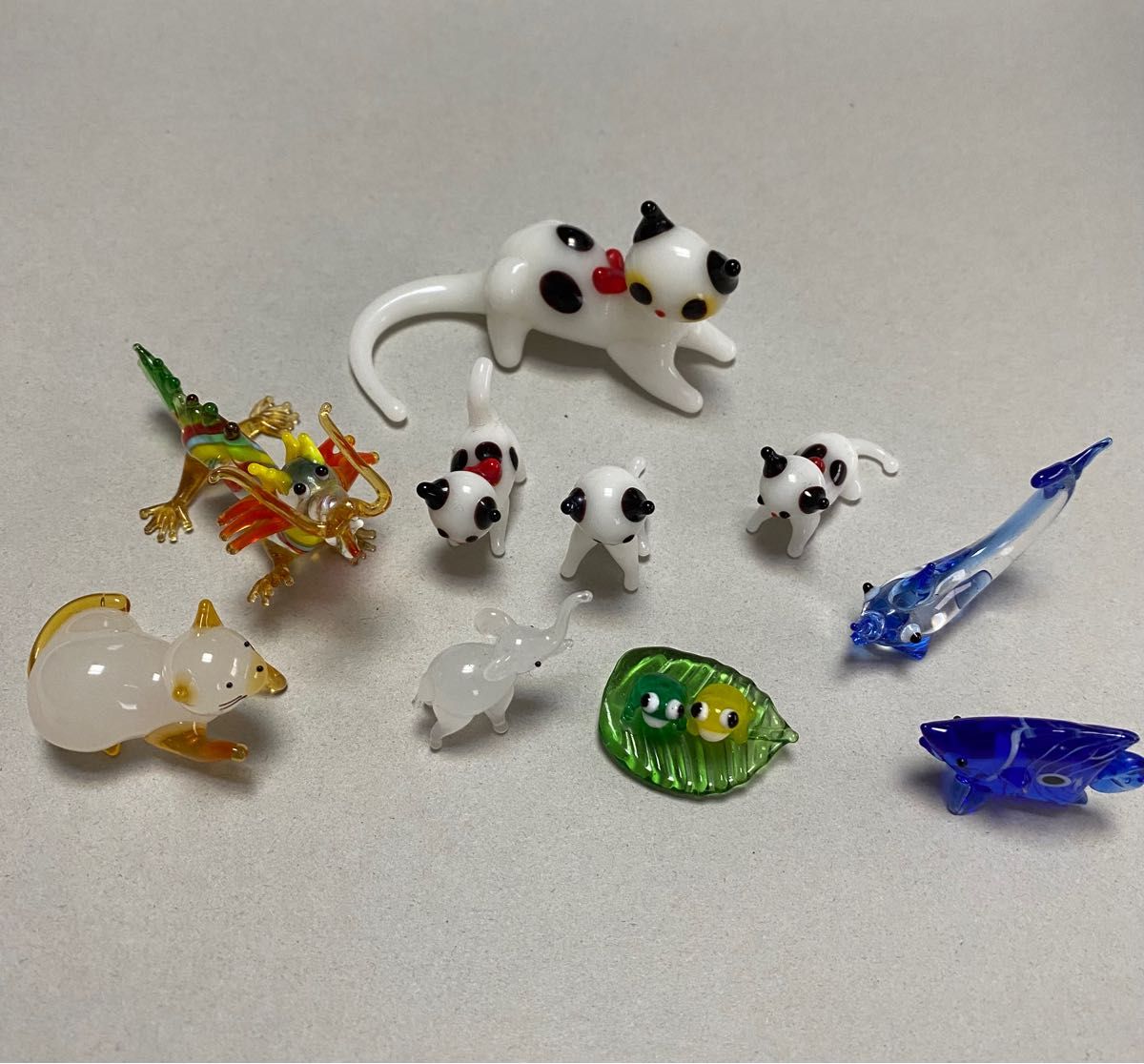 ガラス細工 置物 ミニチュア ガラス細工まとめ売り