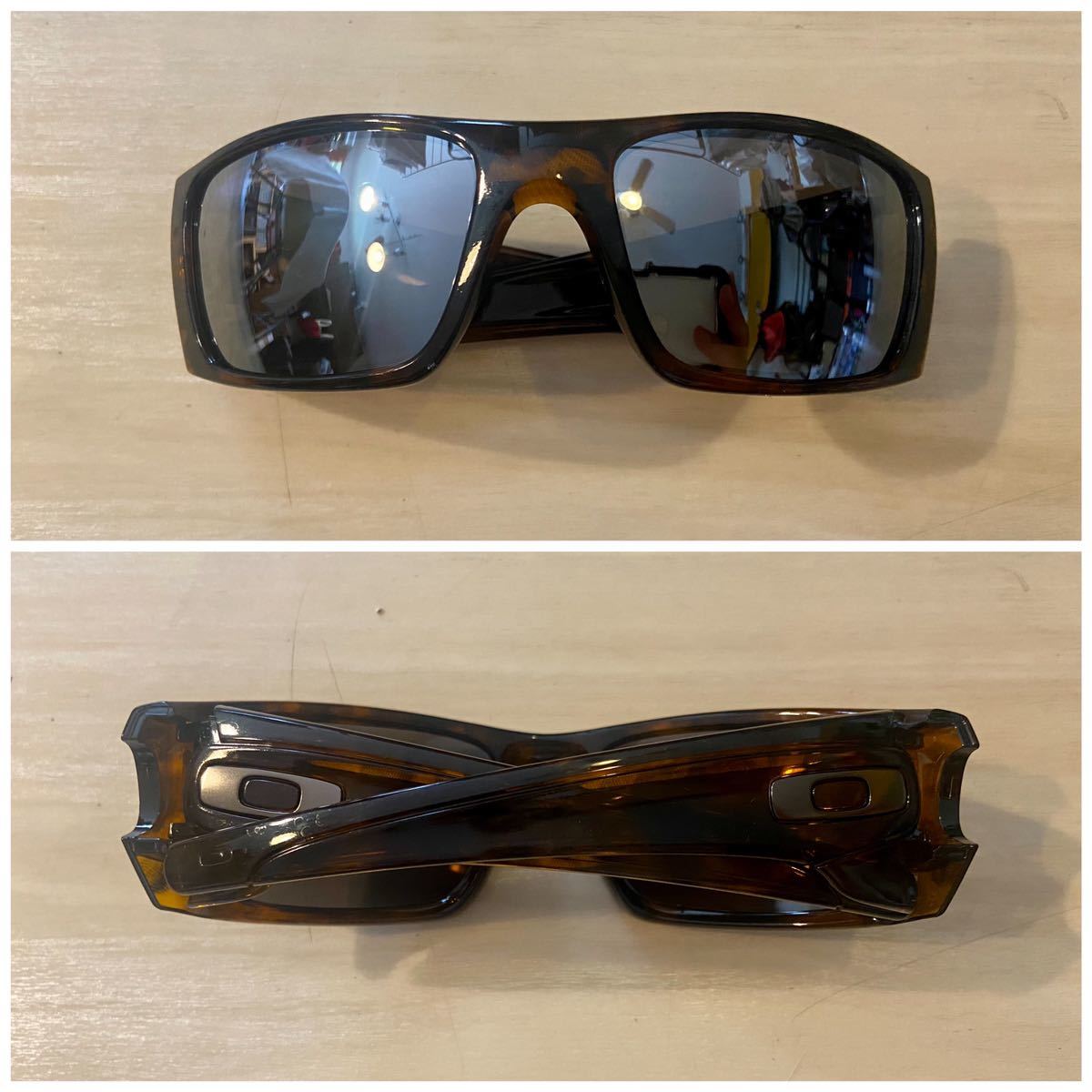 OAKLEY FUEL CELL Brown torotise×新品社外偏光レンズ 交換済 オークリー サングラス 中古美品_画像9