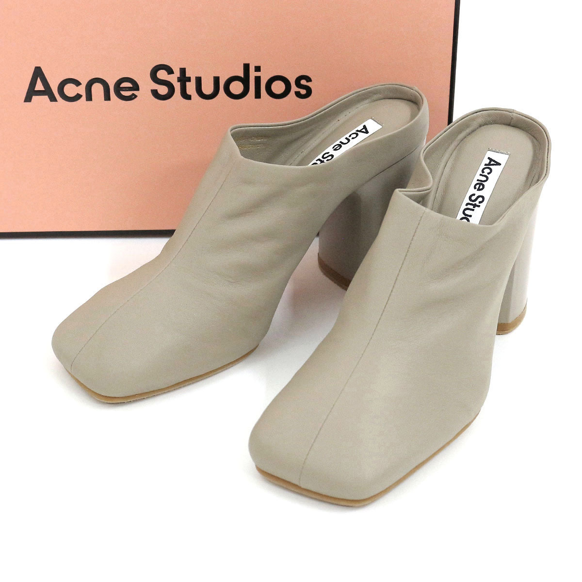 アクネストゥディオズ Acne レザーヒールシューズ/パンプス/サンダル