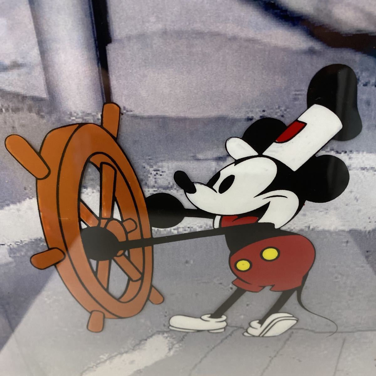 M61) DiSNEY 『蒸気船ウィリー』 ミッキーマウス セル画(ディズニー