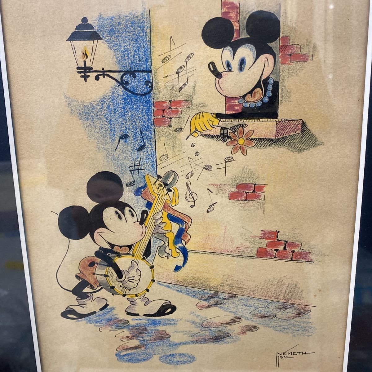 (M65) 超稀少！1931 NEMETH DiSNEY ミッキーマウス ミニーマウス の画像2