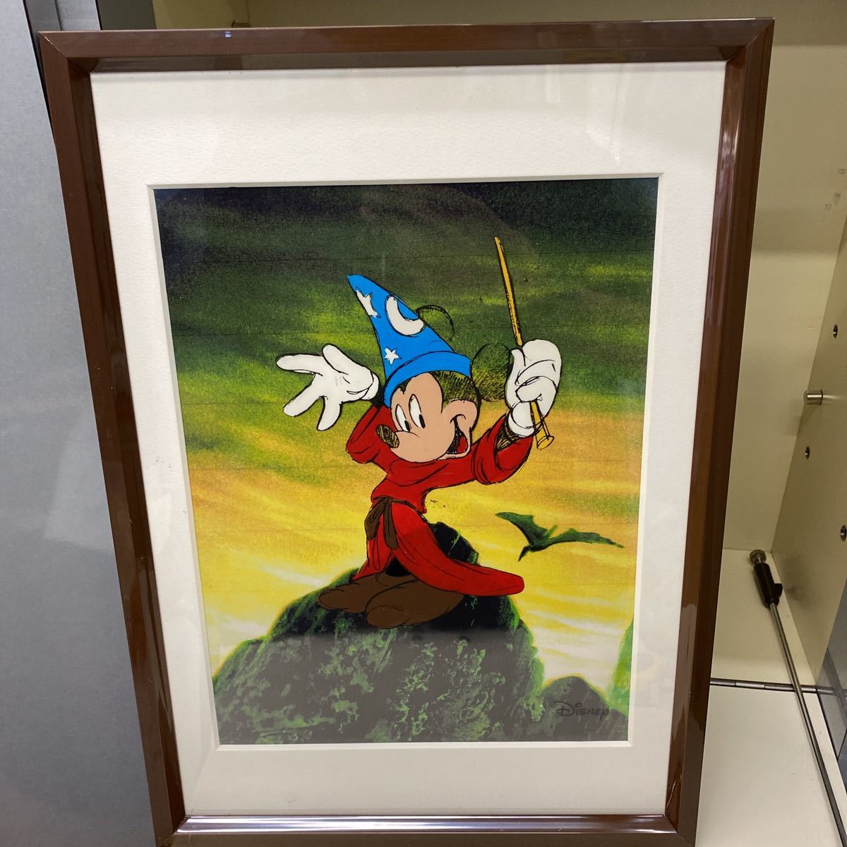 M71) DiSNEY FANTASIA 魔法使いの弟子 ミッキーマウス セル画 ペイント-