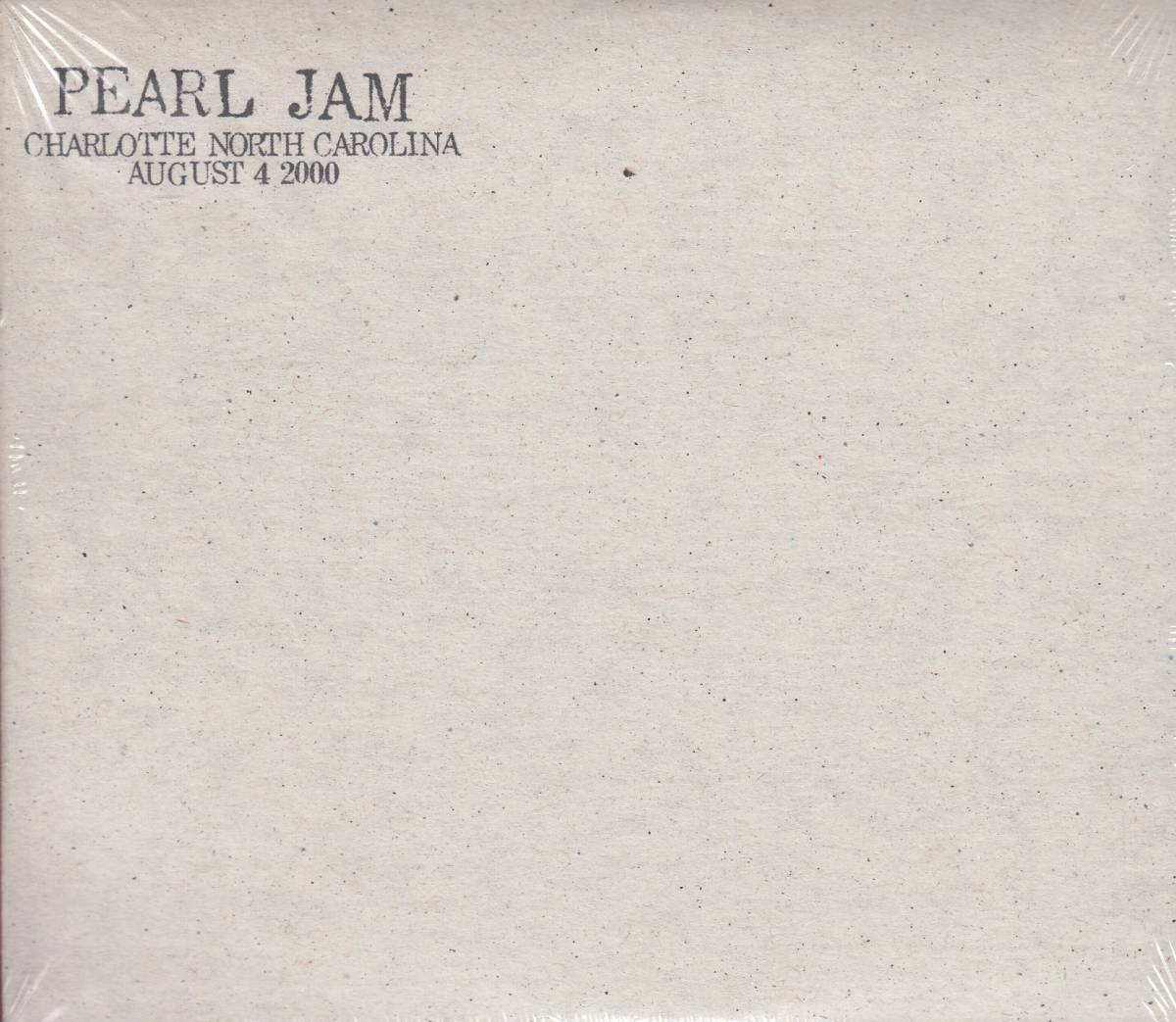輸 Pearl Jam パール・ジャム Charlotte, North Carolina - August 4, 2000 2CD 未開封◆規格番号■E2K-85503◆送料無料■即決●交渉有