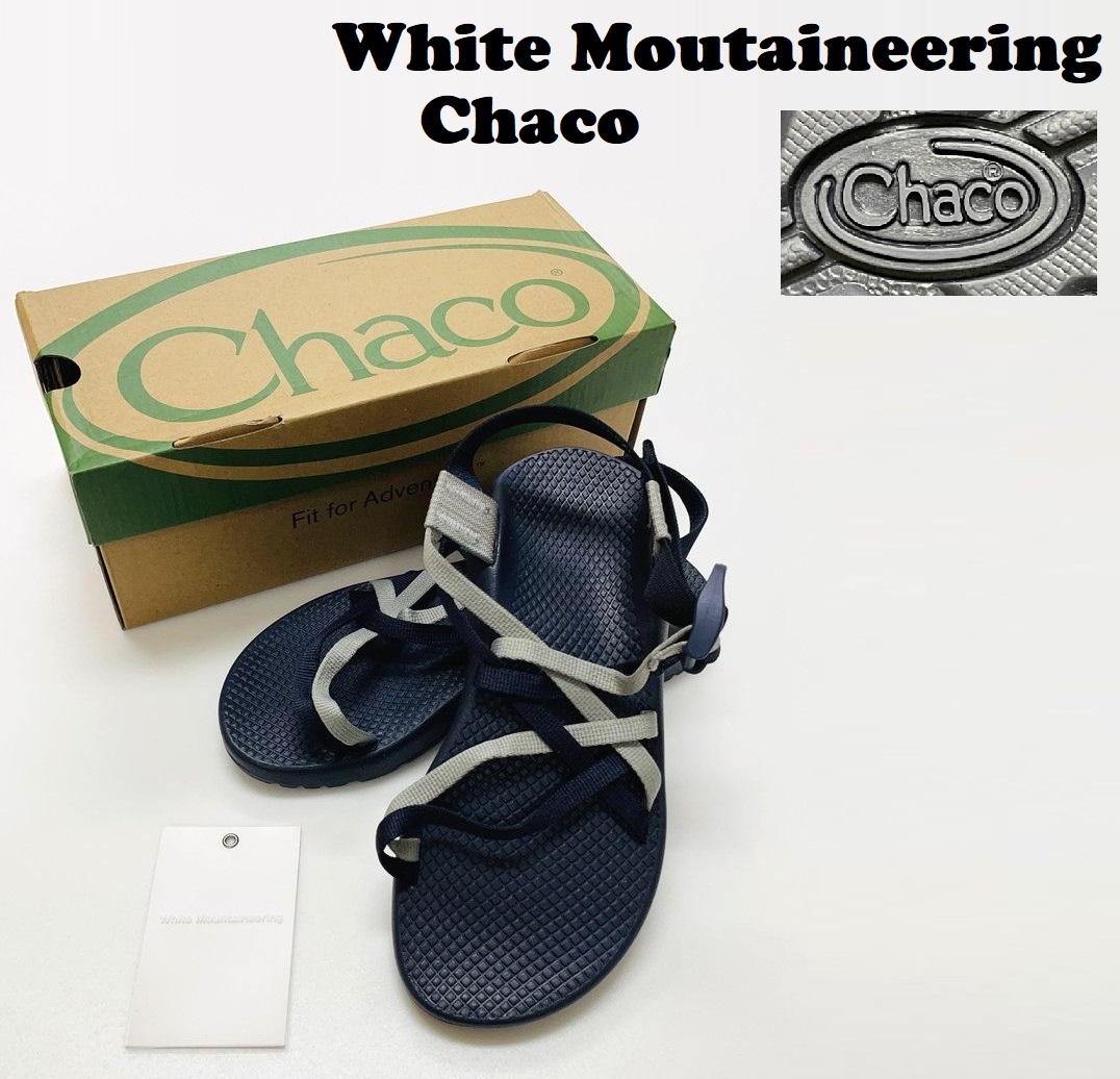 未使用品 White Mountaineering Chaco コラボネイビーサンダルZX1 メンズレディース アウトドアレジャーホワイトマウンテニアリング チャコ