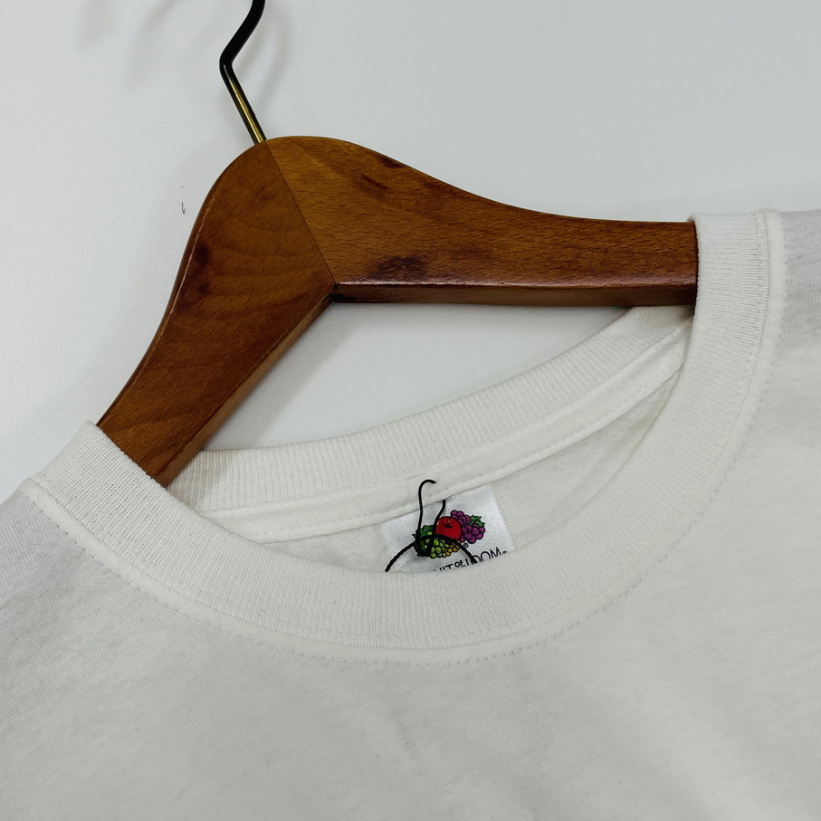 未使用品 /L/ FRUIT OF THE LOOM ホワイト 半袖Tシャツ メンズ レディース カジュアル アウトドア キャンプ レジャー フルーツオブザルーム