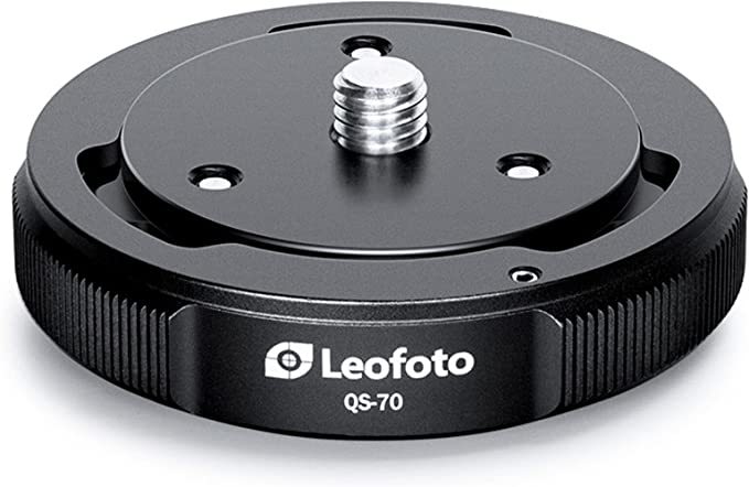 Leofoto QS-70 70mm クイックリンクセット 三脚ボールヘッド クイックリリースマウントセット 取り付けネジ/穴: 3/8インチ