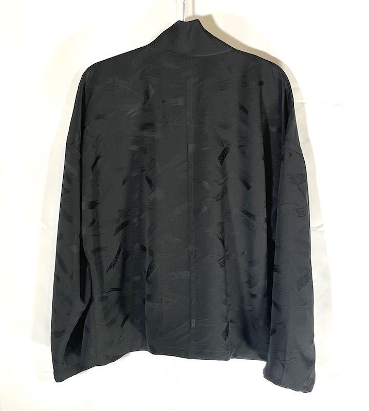 レディース ブラウス　黒のボータイ ブラウス 正絹 ハンドメイド シルク 和柄 着物 リメイク hoihoikeiki Yahoo!フリマ（旧） 1