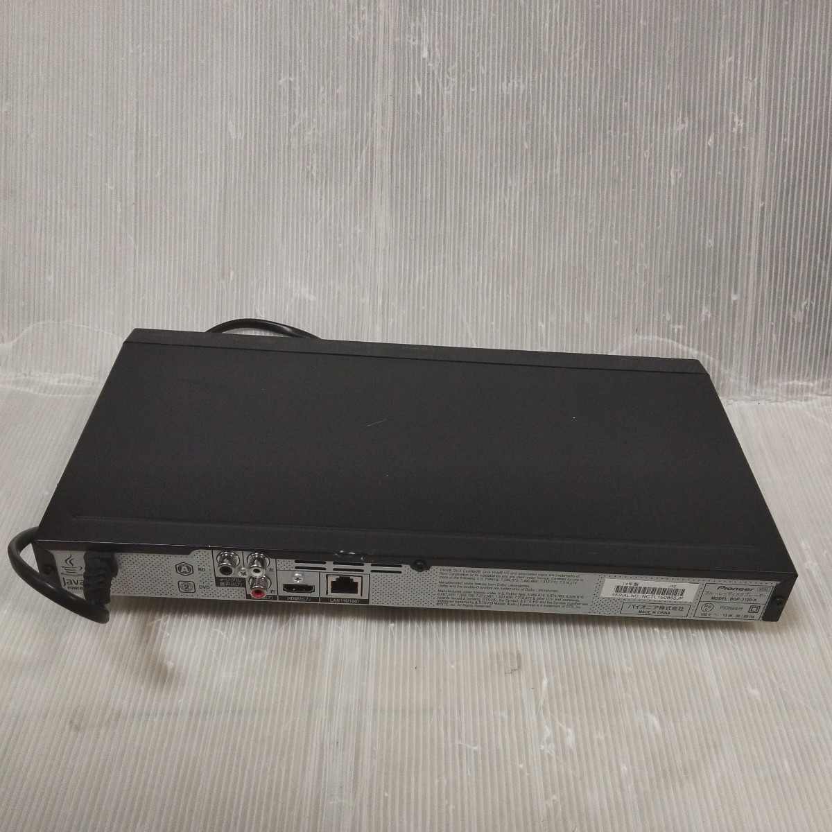 Pioneer ブルーレイディスクプレーヤー BDP_3120_k の商品詳細