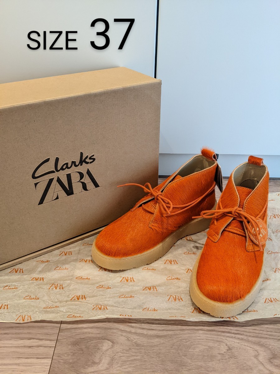 新品 ZARA×Clarks デザートブーツ 未使用 クラークス ショートブーツ 37 ザラ UK4_画像1