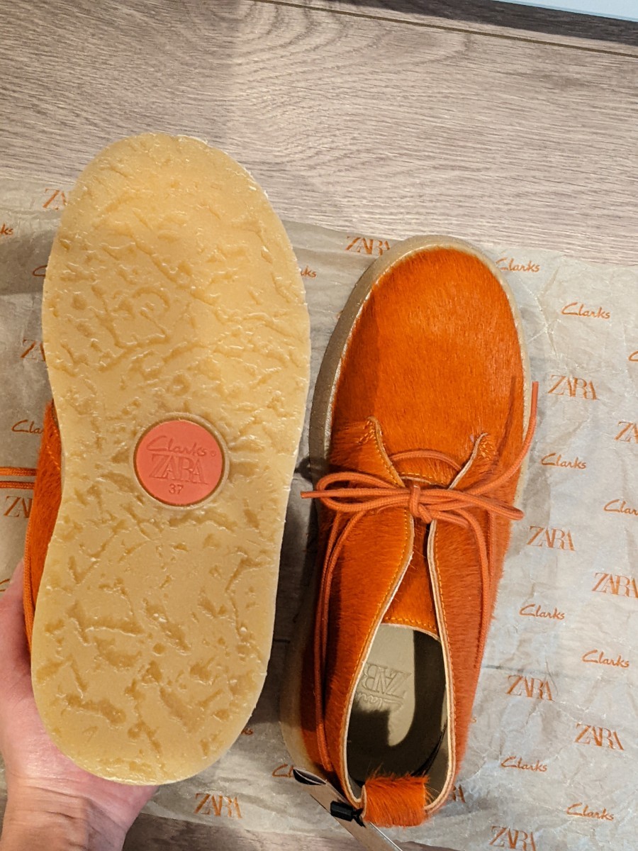 新品 ZARA×Clarks デザートブーツ 未使用 クラークス ショートブーツ 37 ザラ UK4_画像5