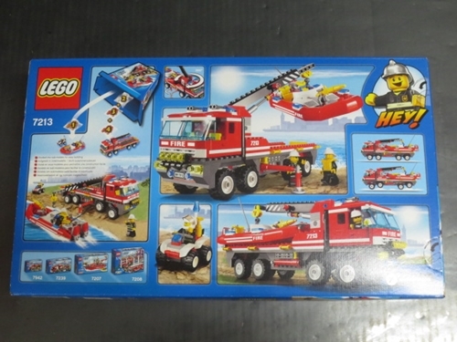 未開封】LEGO レゴシティ 5-12 7213 オフロード消防自動車と消防艇 の