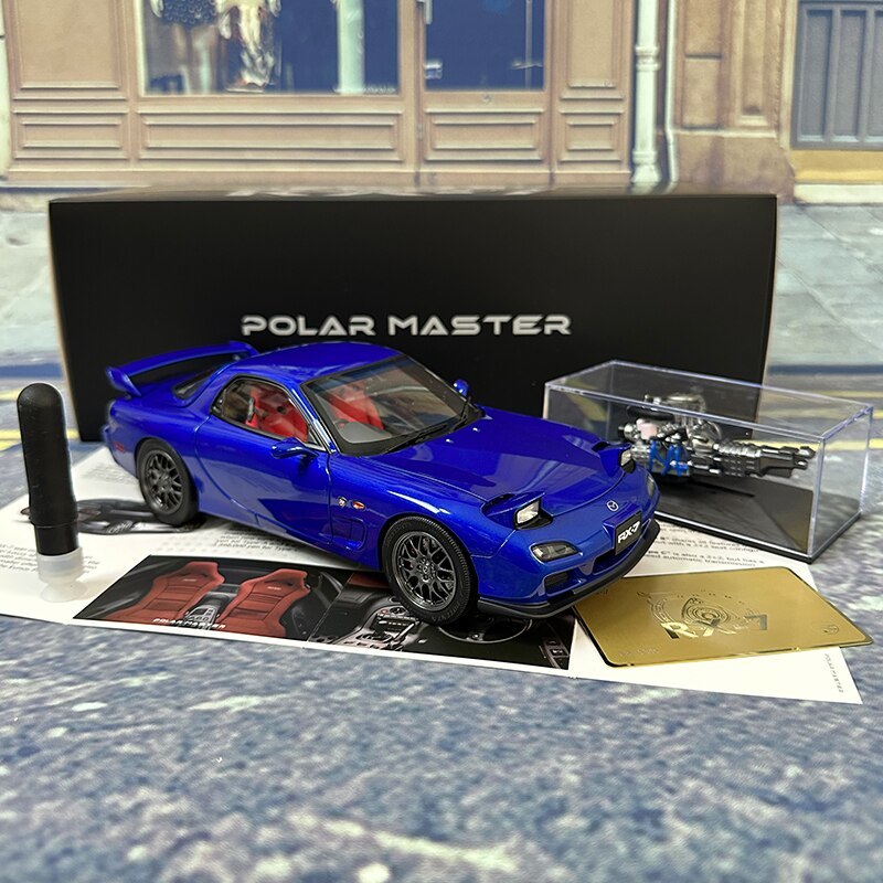 驚きの価格 1/18スケール マツダRX7スピリット合金車モデル 乗用車