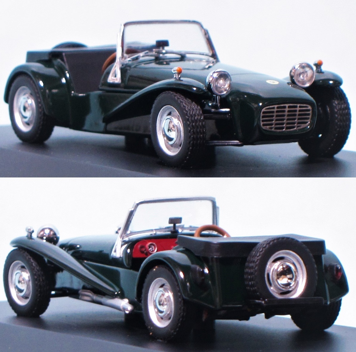 PMA MIINICHAMPS 1/43 ロータス スーパーセブン 1968 深緑 ダークグリーン 箱に痛み有り ミニチャンプス LOTUS SUPER SEVEN スーパー7_画像4