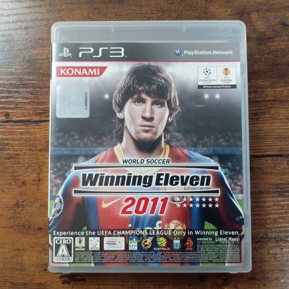 PS3 World Soccer Winning Eleven 2011 PlayStation Network game soft nostalgia. masterpiece 